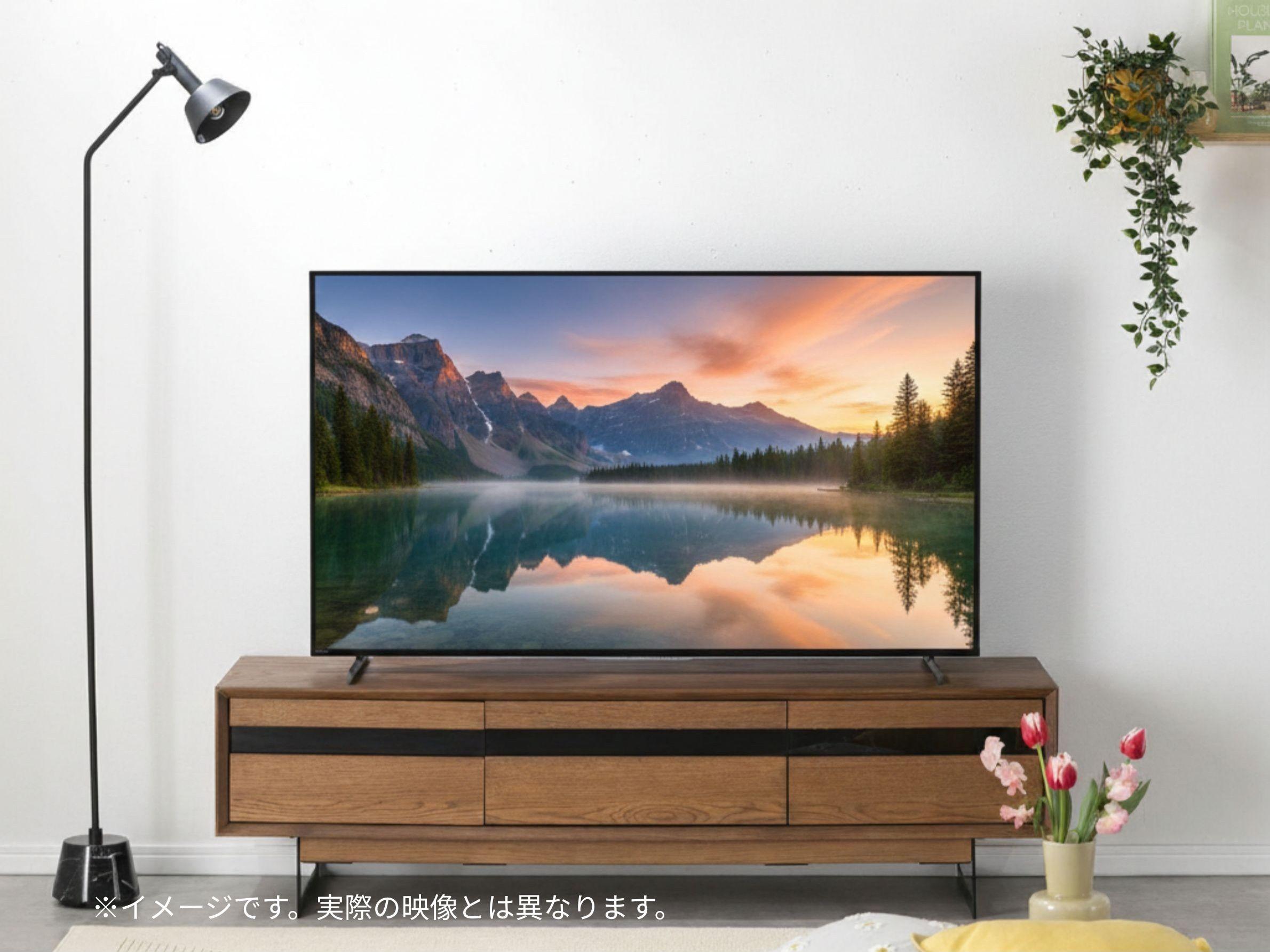 ソニーのテレビブラビアに映し出される大自然の景色