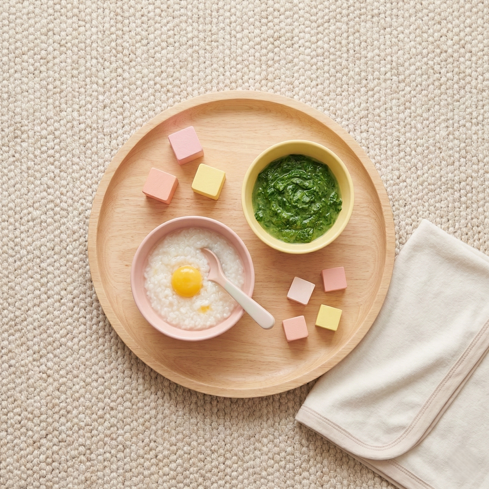 おかゆと野菜のペースト