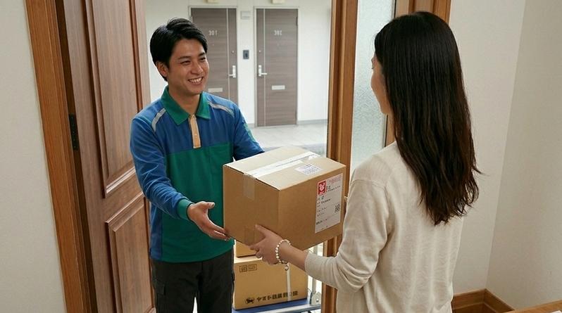 合わなかったアイテムを返却するシーン