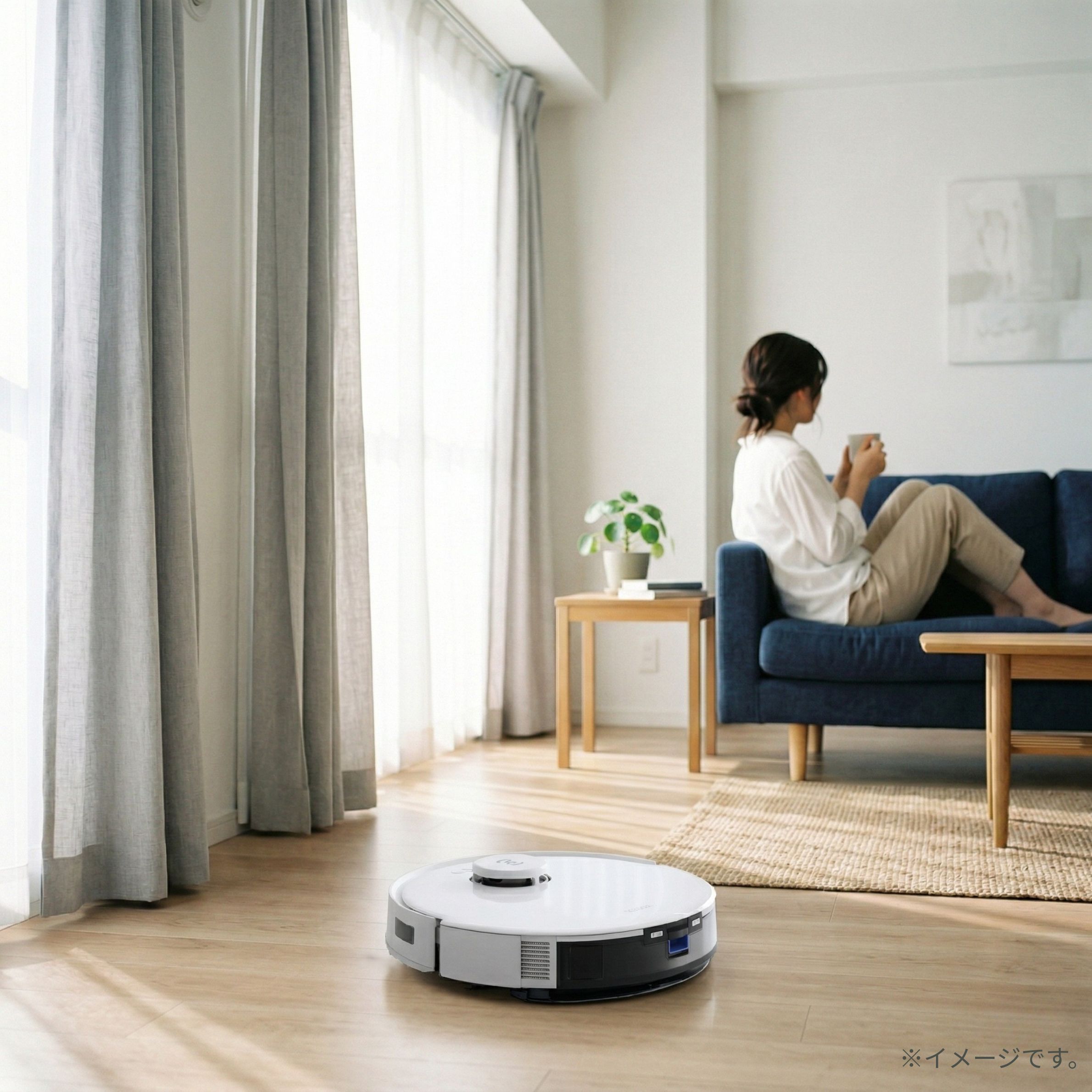 エコバックスで家事負担を減らし　ゆとりある毎日を 送る女性の部屋