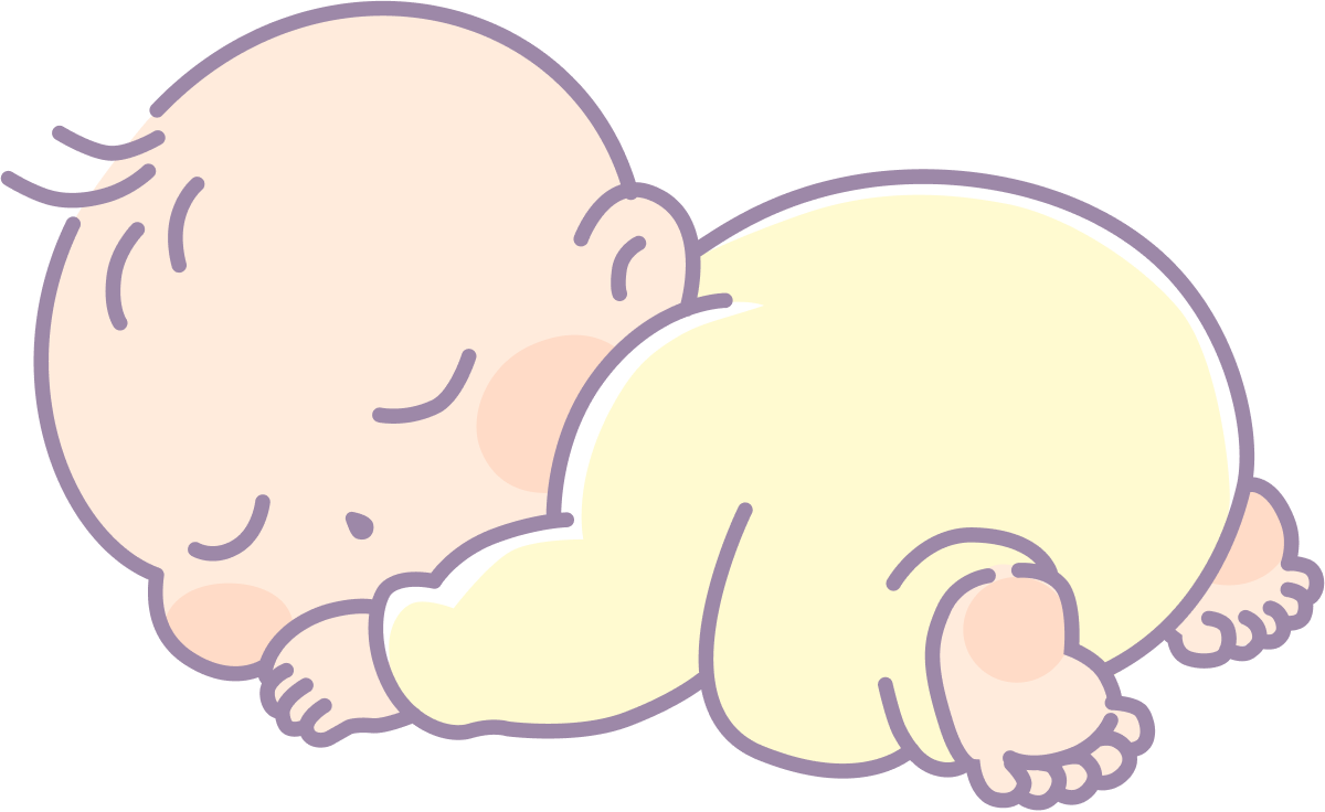 赤ちゃんがすぐに寝る音 イラスト