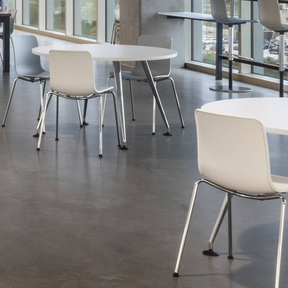vitra チェア　Vitra HAL Tube Chair　コットンホワイト × クローム