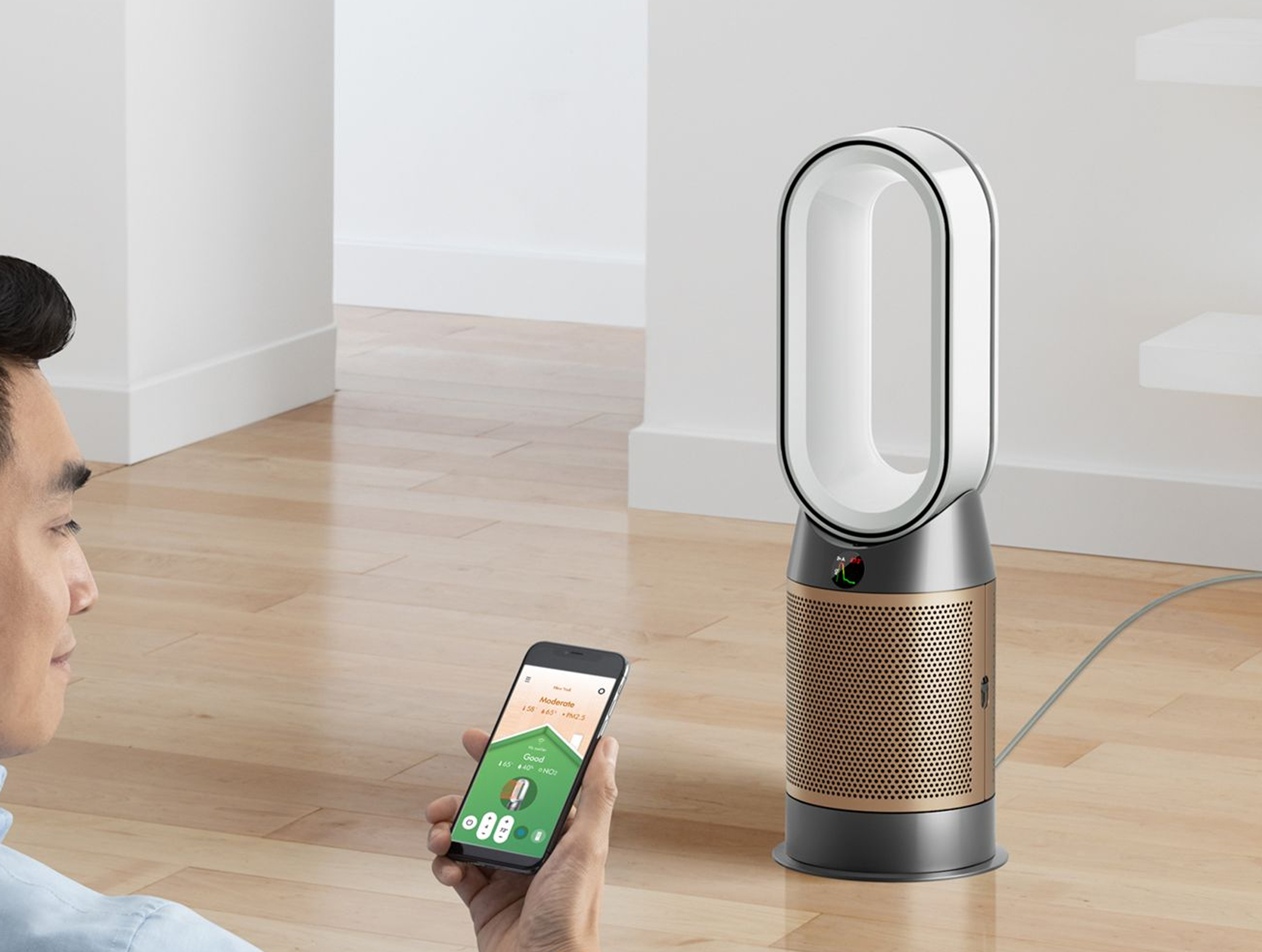 Dyson (ダイソン) ホットアンドクール 空気清浄機 De-NOx HP12【アプリ