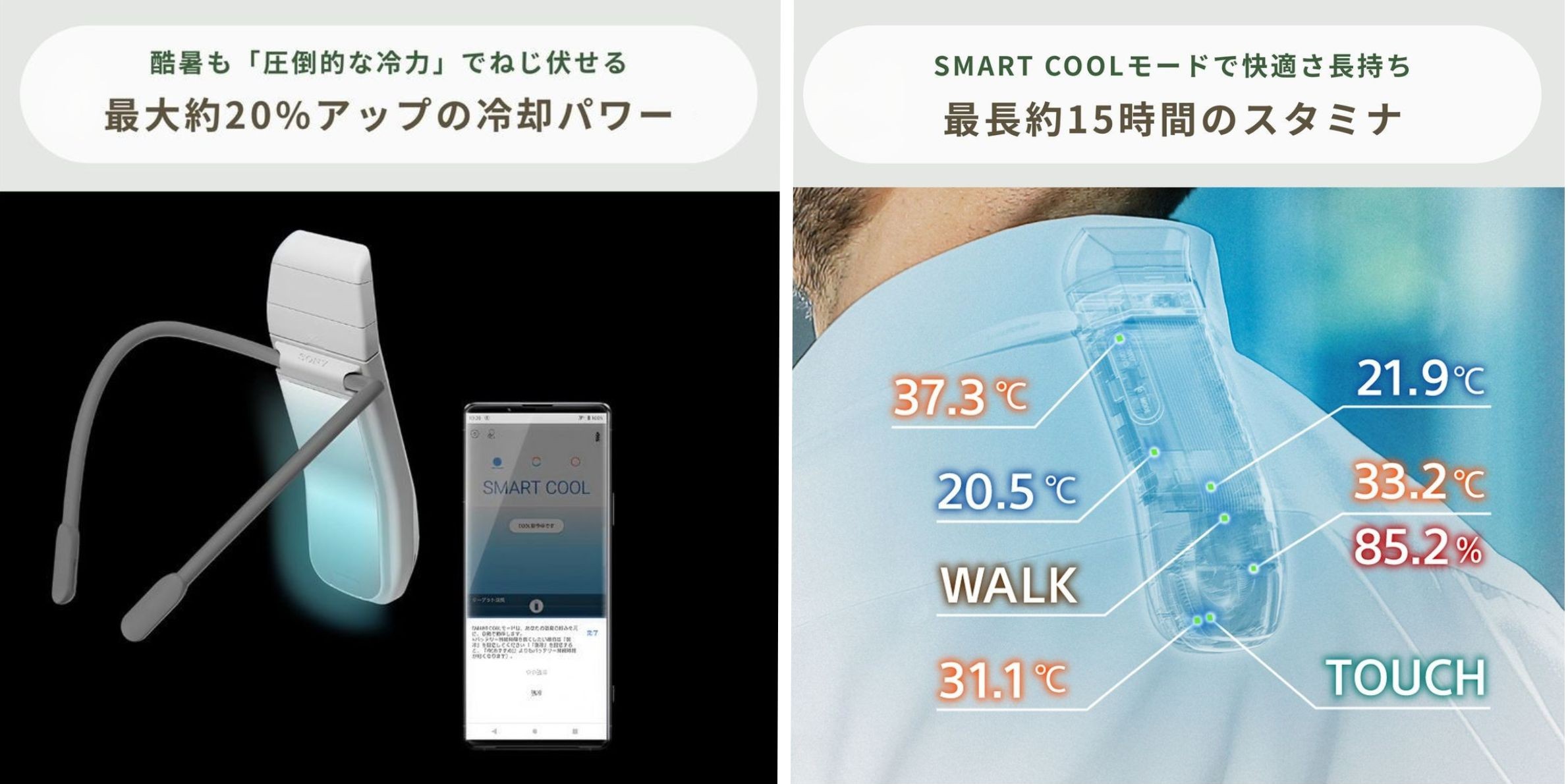 SONY レオンポケット PRO Plus ウェアラブルサーモデバイスは圧倒的な冷却性能と長時間駆動が強み