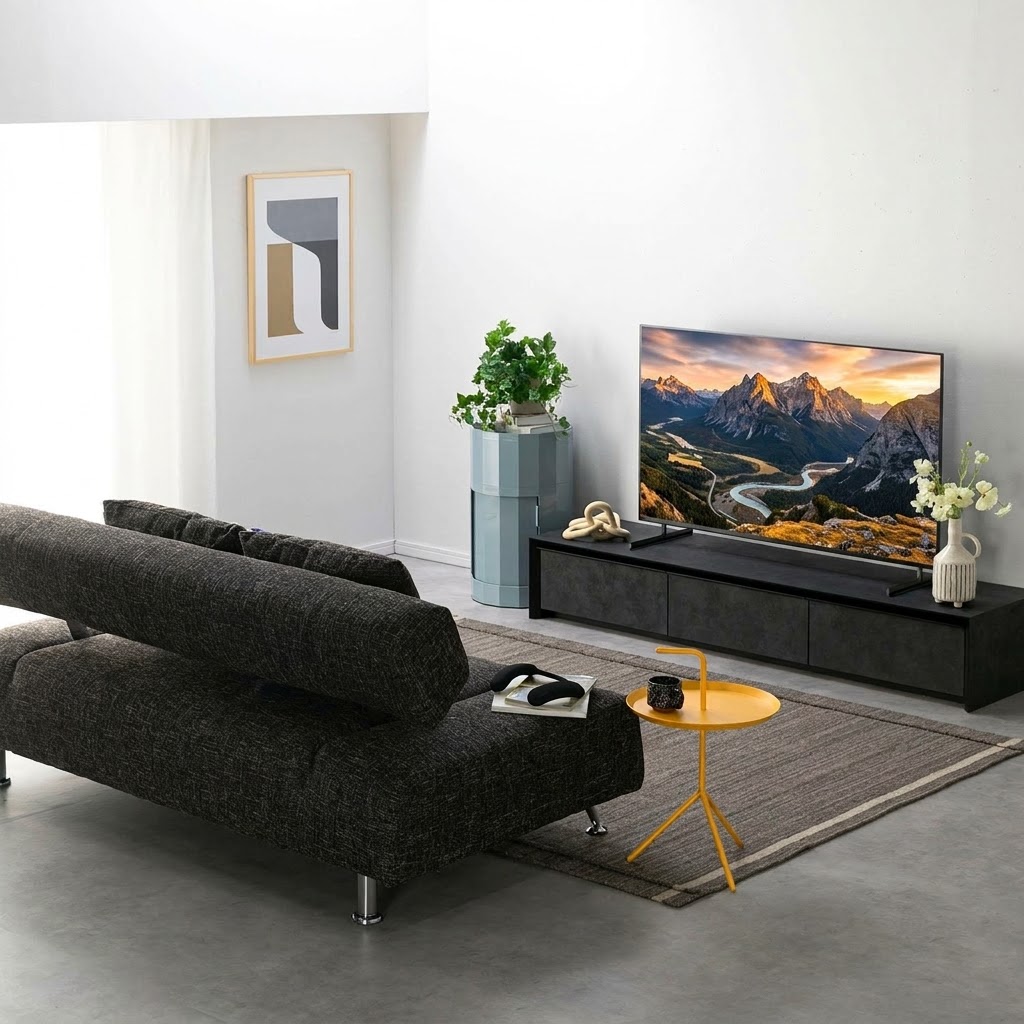 4k 解像度のテレビがあるリビング