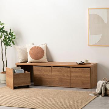 収納スペース付きリビングベンチ