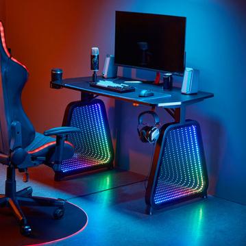PYZONE RGBミラーゲーミングデスク