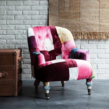 HALO ANNE CHAIR アンチェア VELVET PATCHWORK BOHEM