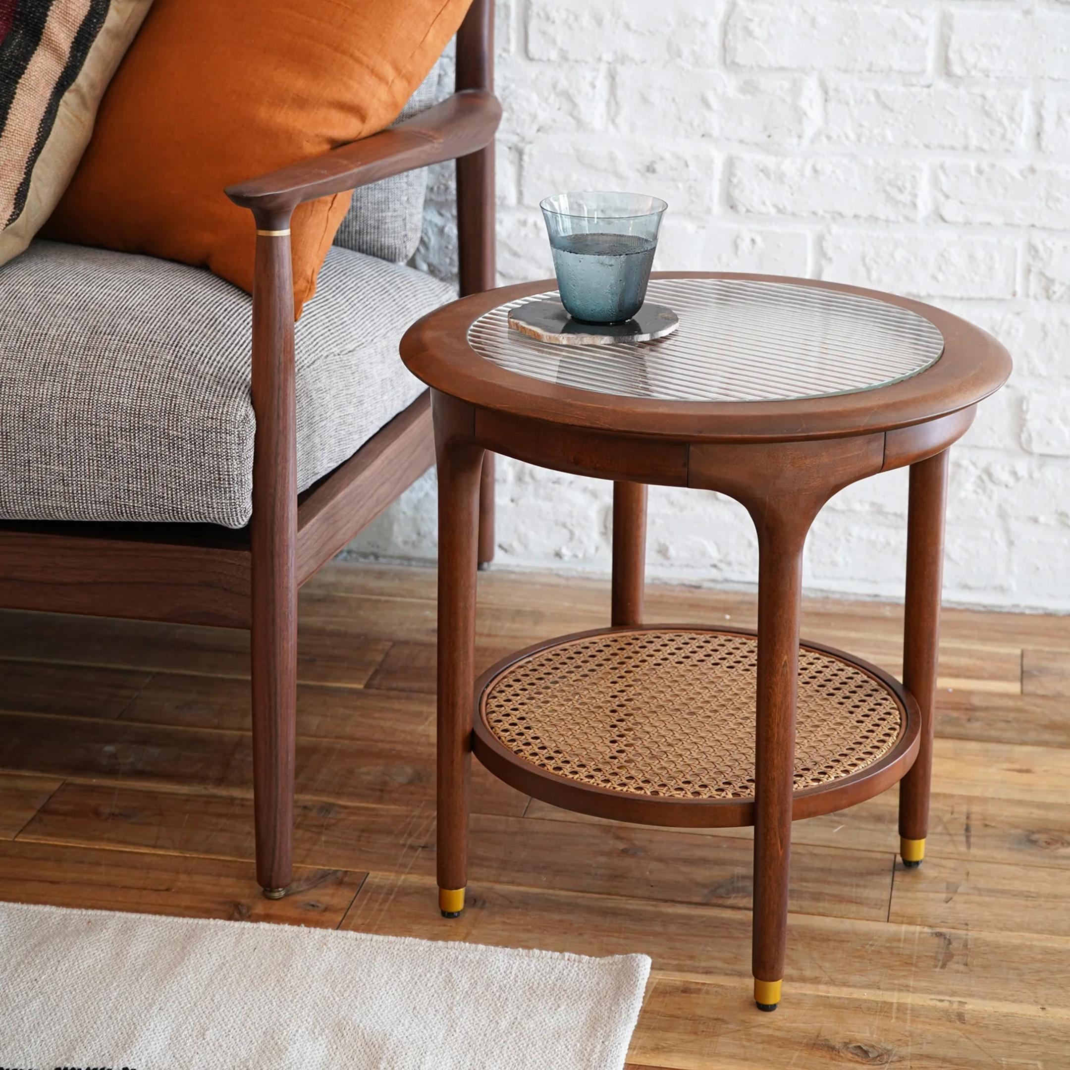 moda en casa フムラ エンドテーブル 直径44×高さ48cm moda en casa
