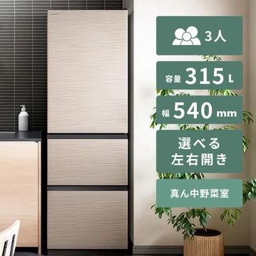 HITACHI（日立） 315L  3ドア 冷凍・冷蔵庫