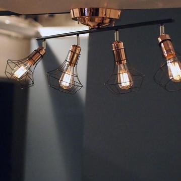 ポリゴナル 4灯リモートシーリングランプ