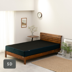 ZINUS Sonoma スチール＆ウッド ヘッドボード付ベッドフレーム