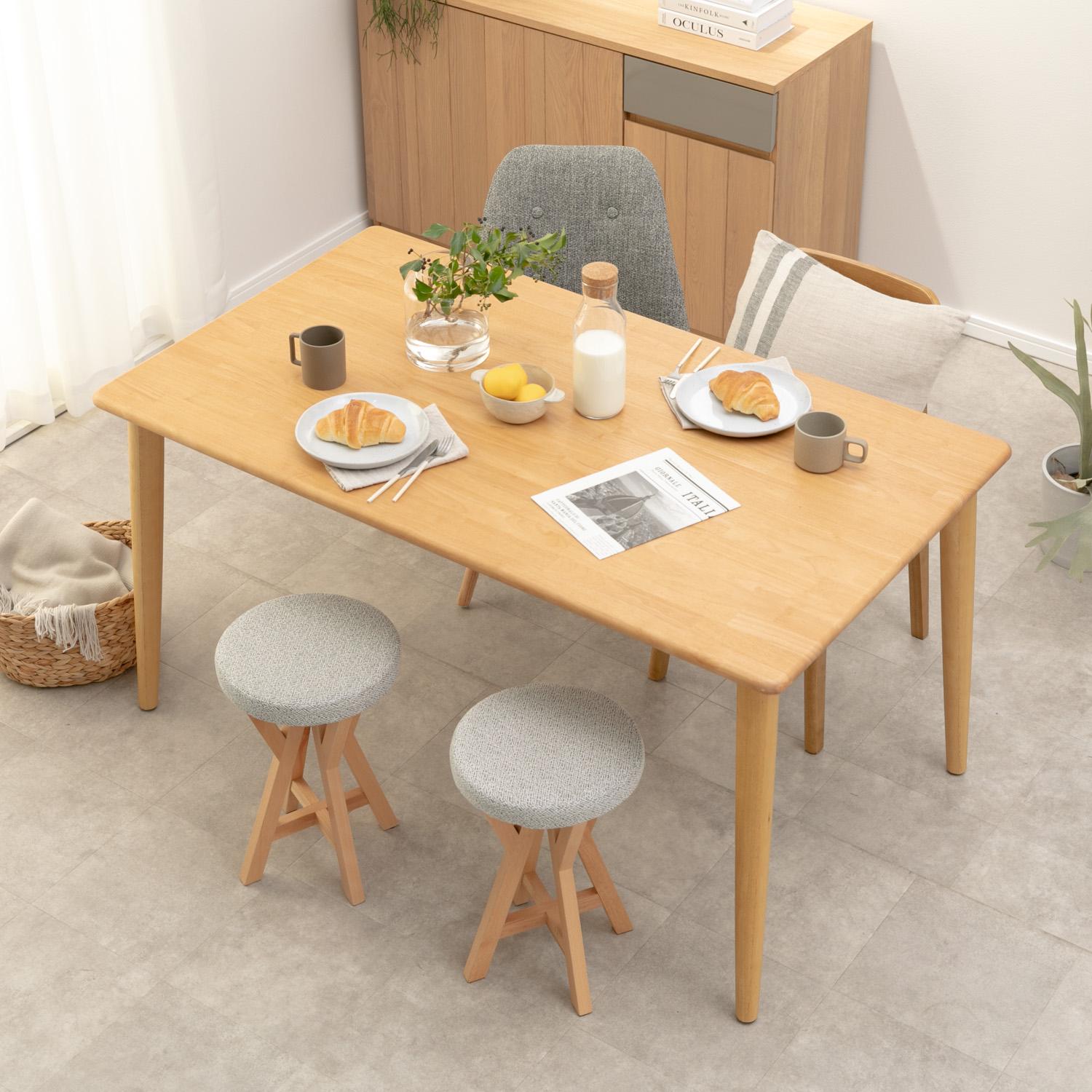 アルダー天然木 ダイニングテーブル 幅80×奥行80×高さ70cmのレンタル