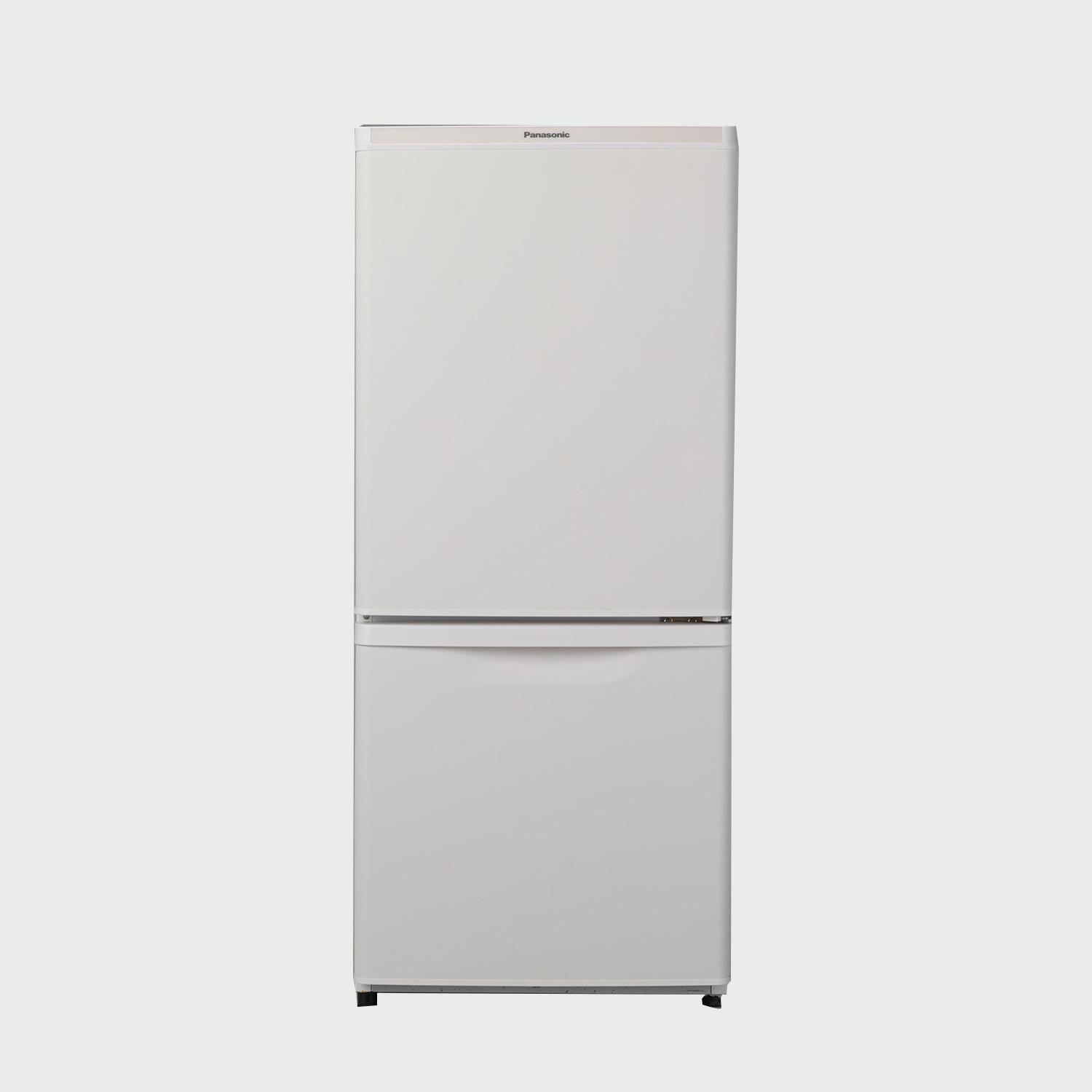 14618  Panasonic 一人暮らし2D冷蔵庫  138L ◆大阪市内・東大阪市他 5,000円以上ご購入で無料配達いたします！◆ ※京都・高槻・枚方方面◆神戸・西宮・尼崎方面◆奈良方面、大阪南部方面　それぞれ条件付き無料配送あり！ パナソニック 冷蔵庫 一人暮らし 単身用 大学生 138L 2012年製