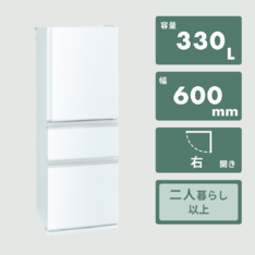 MITSUBISHI 三菱 3ドア ノンフロン冷凍冷蔵庫 365L 右開き 三菱 365L 3ドア冷凍・冷蔵庫 365L MITSUBISHI / 三菱のレンタル