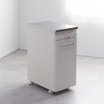 ステンレス天板付きキッチンワゴン