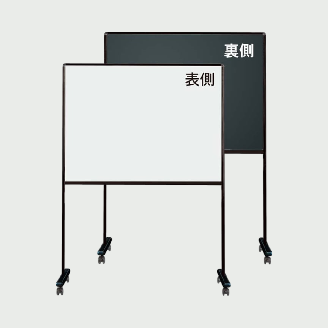馬印　UDミーティングボード　暗線入　片面ホワイトボード　W917×D460×H1374　UDMT23 馬印 UDミーティングボード 暗線入 片面ホワイトボード W917×D460