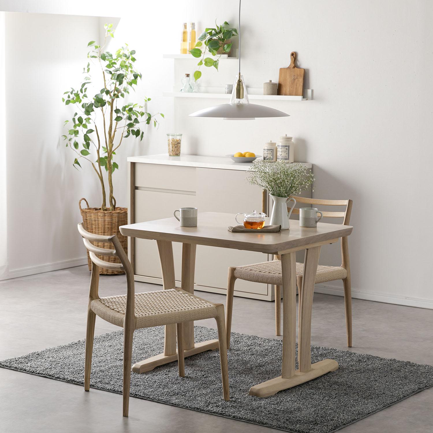 Knot antiques フランク ダイニングテーブル 幅100×奥行78×高さ72cmの