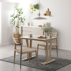 Knot antiques フランク ダイニングテーブル 幅100×奥行78×高さ72cmの