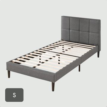 ZINUS Lottie ファブリック ベッドフレーム 