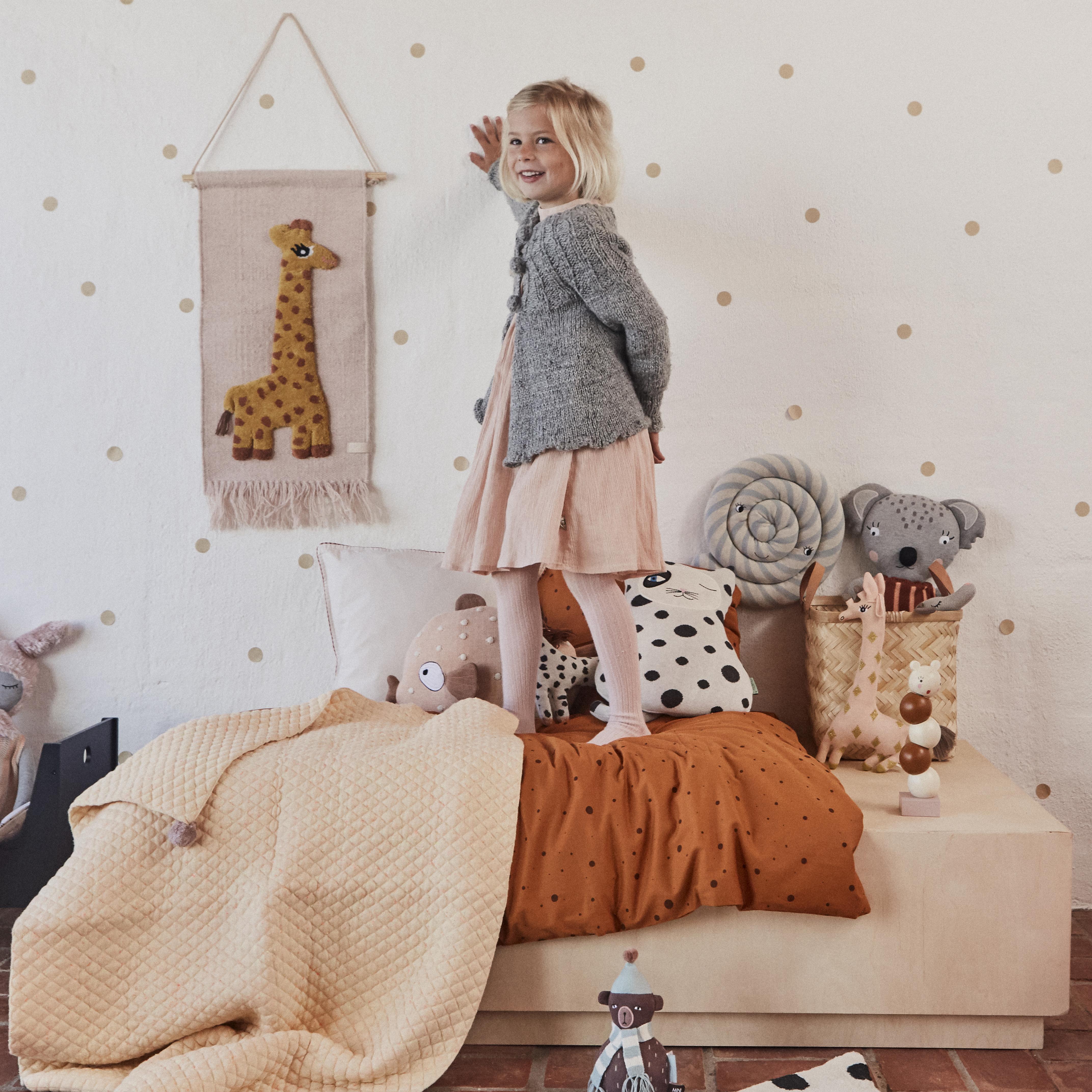 【美品】OYOY Living Design◉ライオン◉ラグマット◉円型 578223-01_1_ProductImageMain-