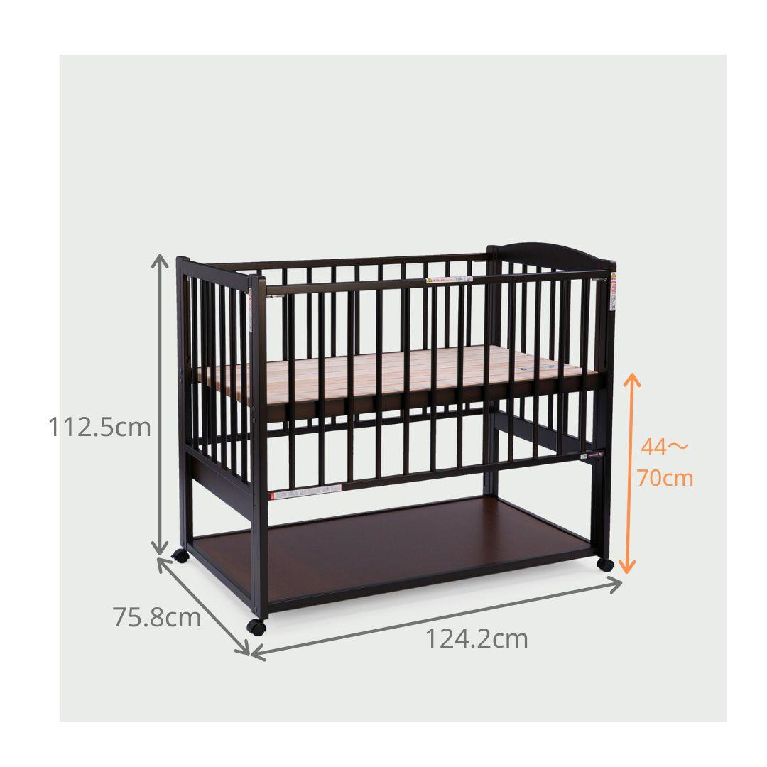 SAWABABY グランデ ベビーベッド レギュラーサイズ 幅75.8×奥行124.2