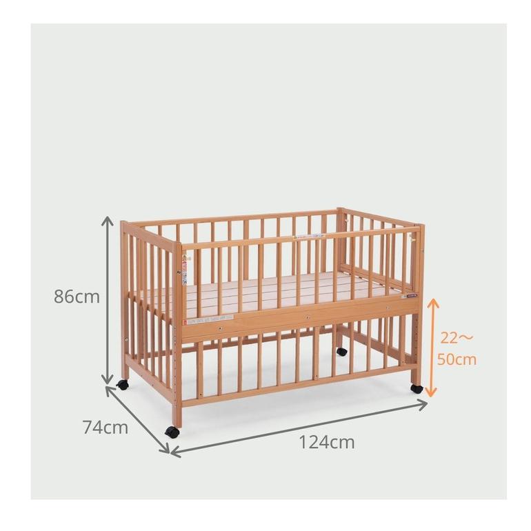 SAWABABY スクレ 添い寝ベビーベッド レギュラーサイズ ハイタイプ 