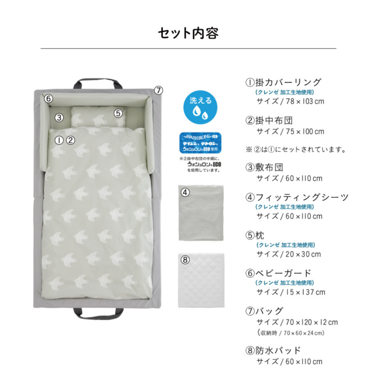 KATOJI スタンダードサイズ・ベビーベッド用折りたたみベビー