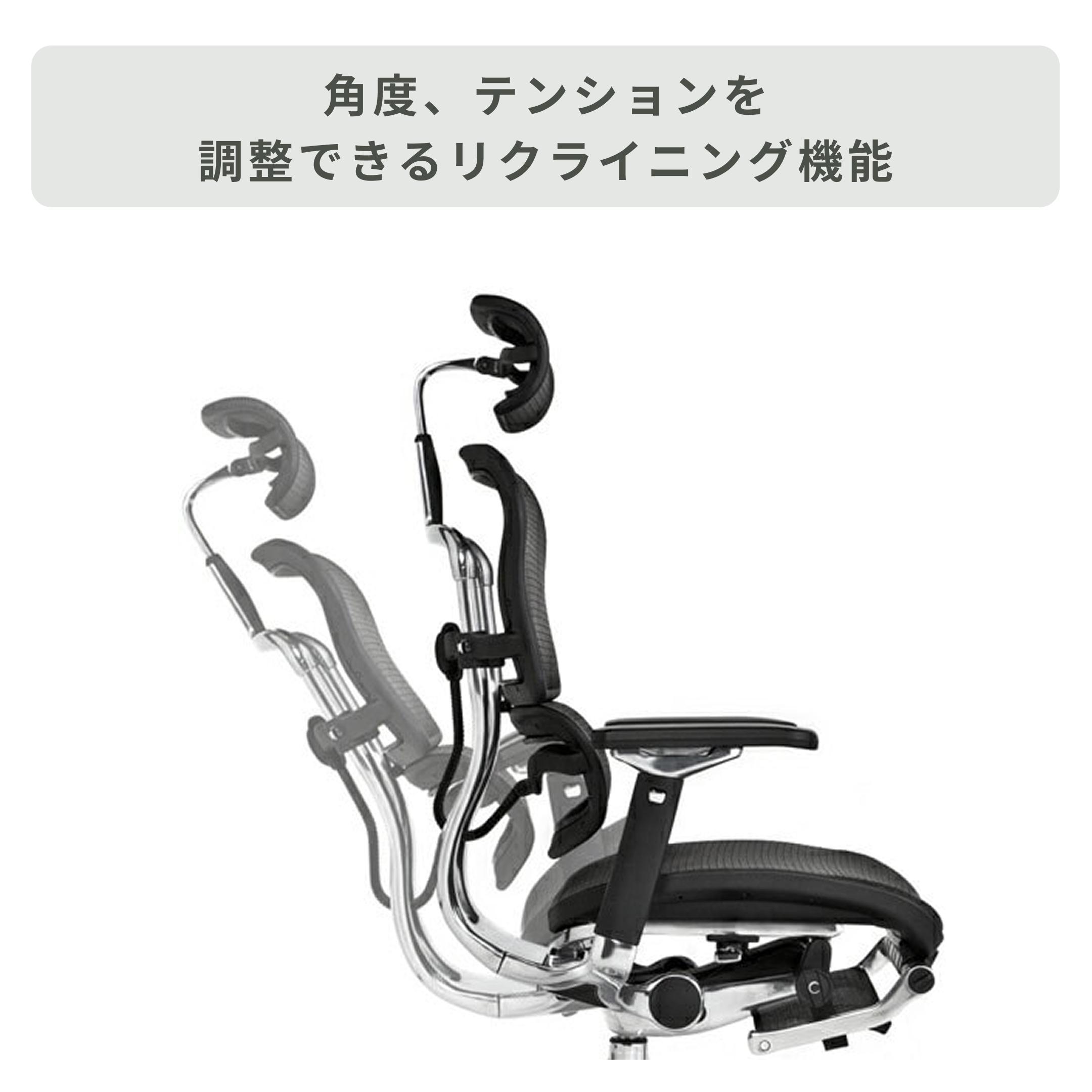 Ergohuman PRO オットマン内蔵 ワークチェア エラストメリック