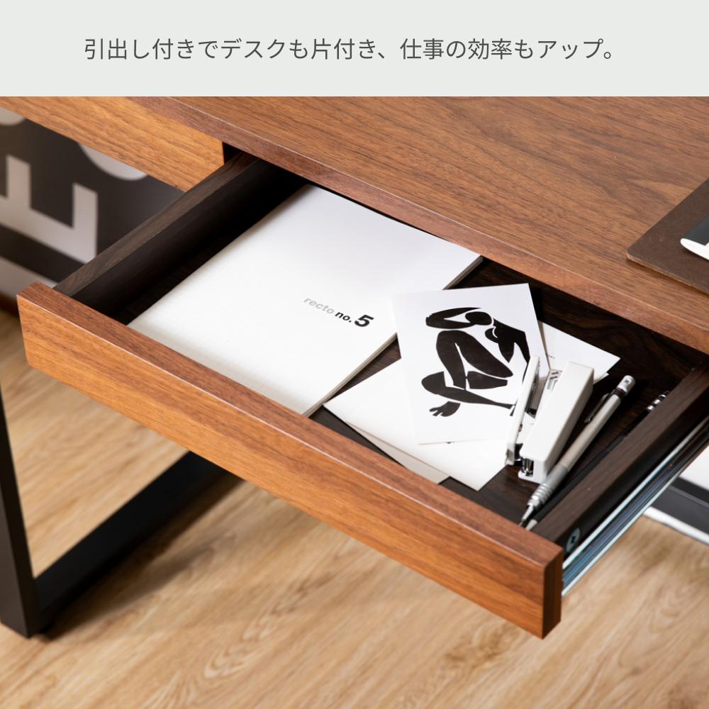 i-styleウォルナット デスク W110xD50xH72.5cmのレンタル