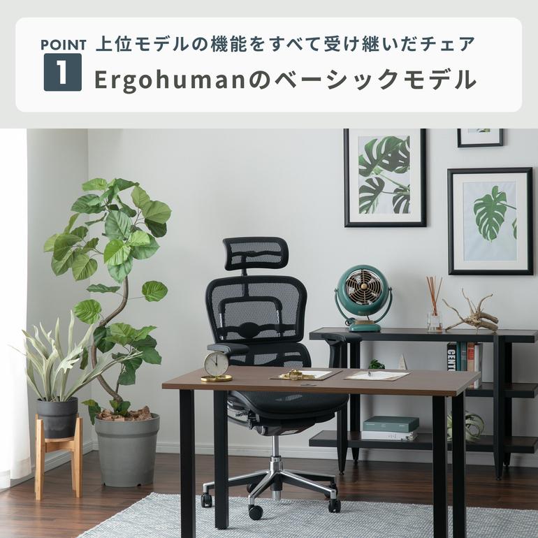 Ergohuman BASIC チェア 1脚 Ergohuman / エルゴヒューマンのレンタル 