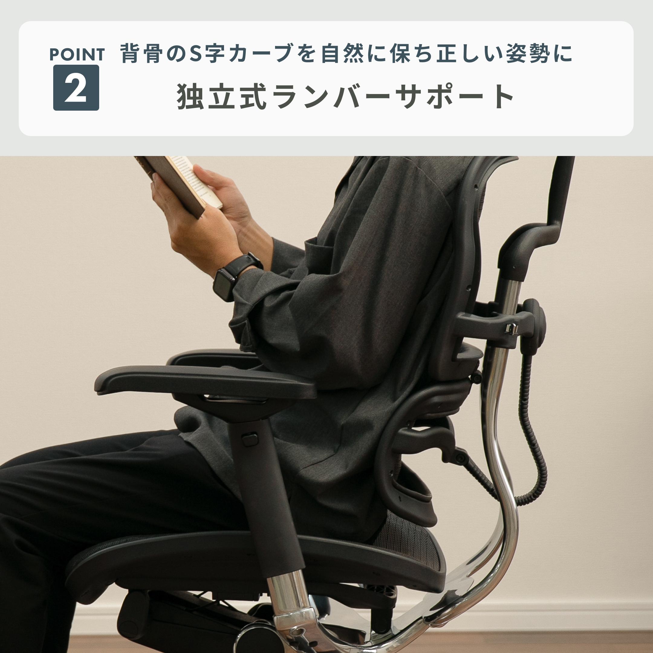 Ergohuman ベーシック ブラック エルゴヒューマン ベーシック / ヘッドレスト有り【メーカー