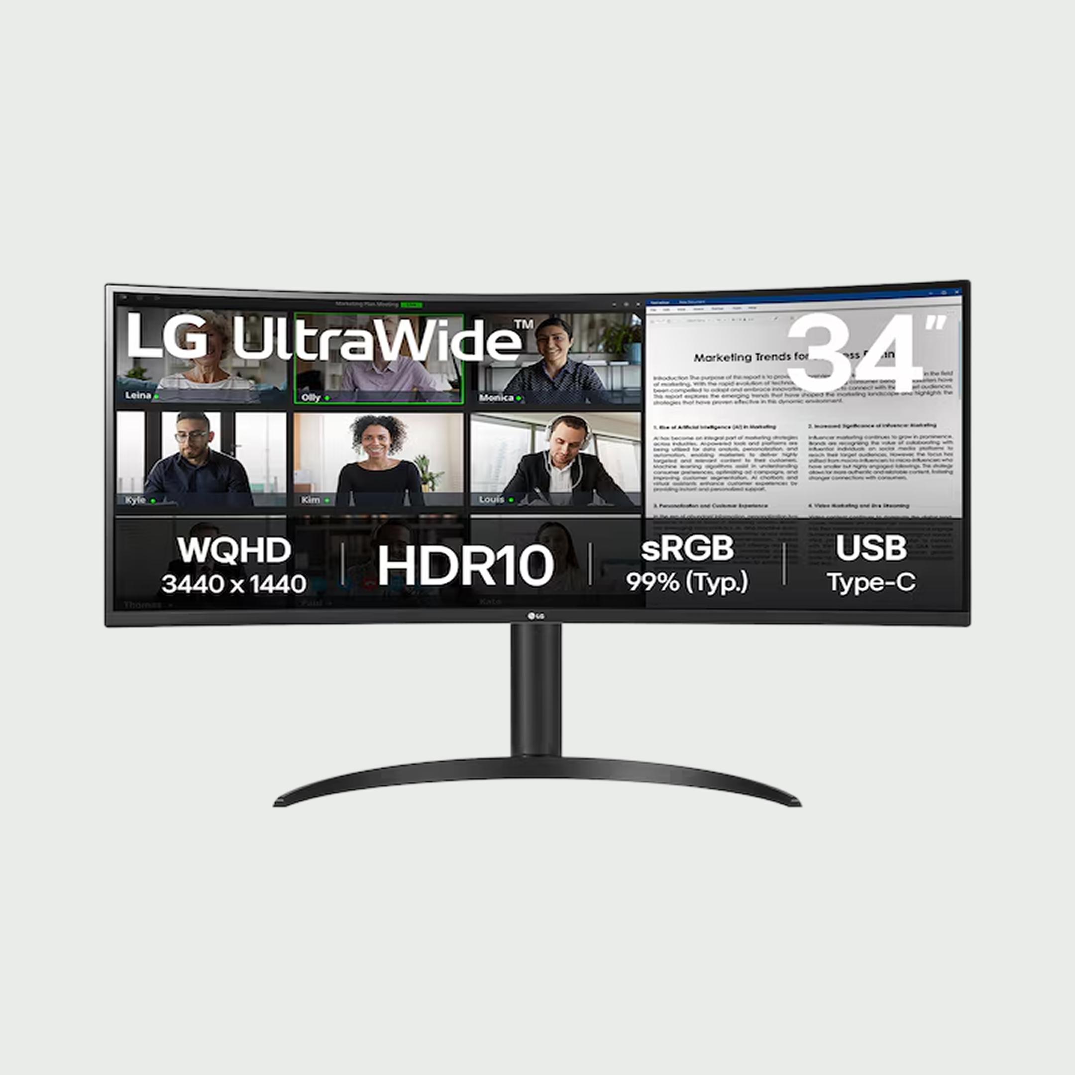 LG (エルジー) 曲面ウルトラワイド 高精細UWQHDモニター 34インチ_型番