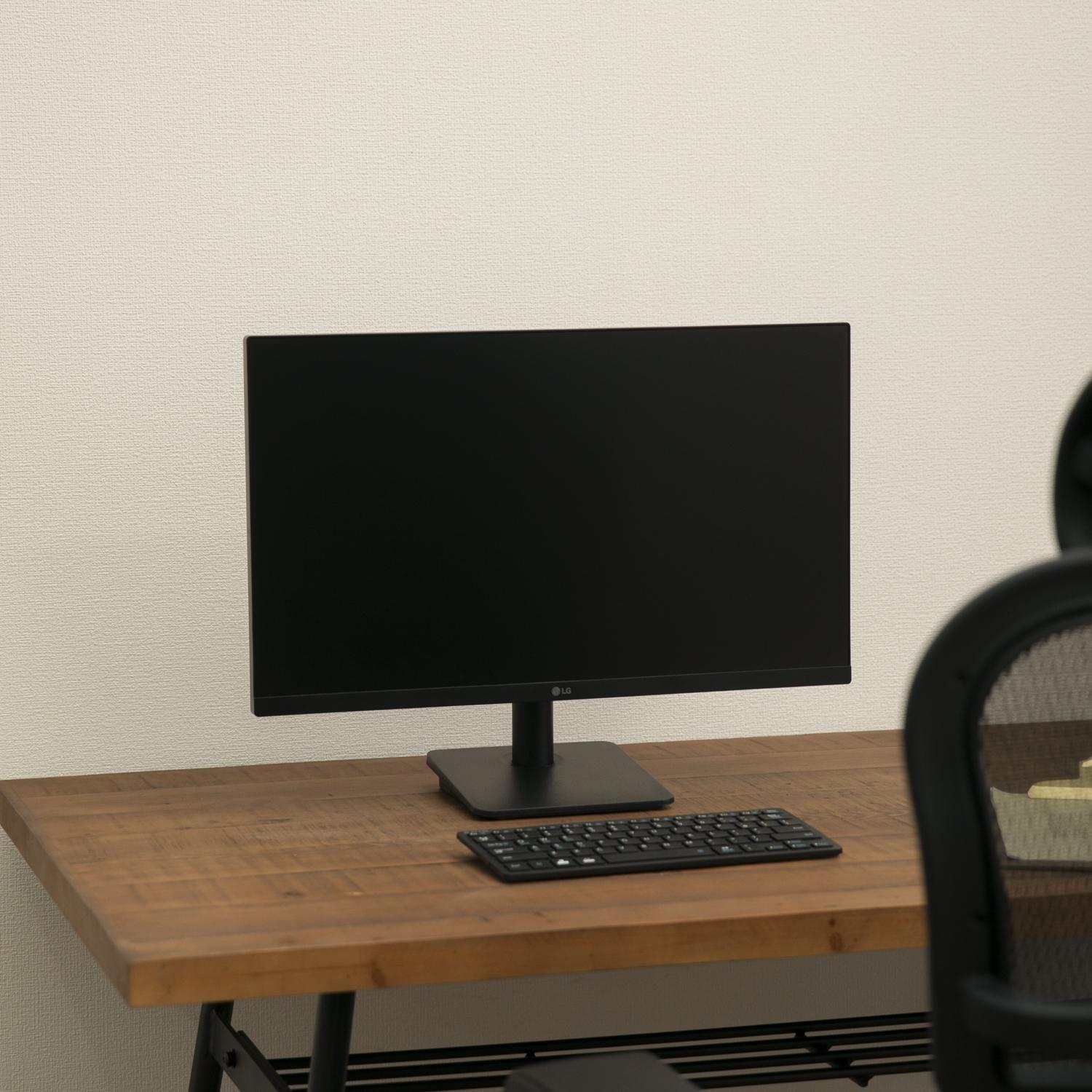 LG｜エルジー PCモニター ブラック [23.8型 /フルHD] LG フルHDモニター 23.8型 LG / エルジーのレンタル・サブスク