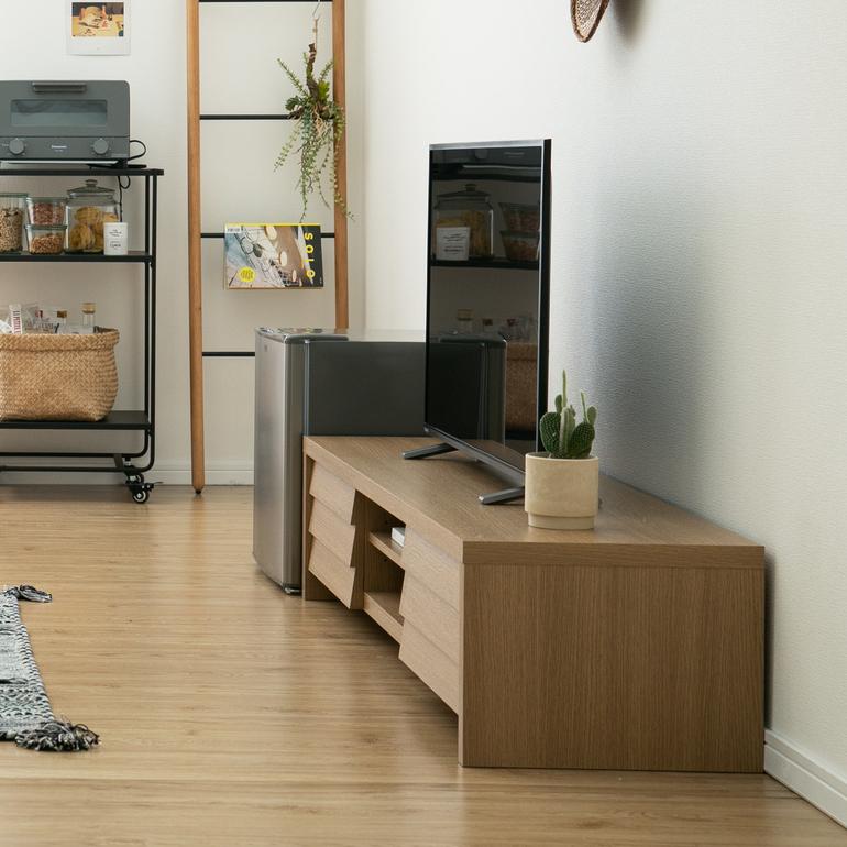 引き出し付きテレビボード W150×D40×H30cm azumaya / 東谷のレンタル 