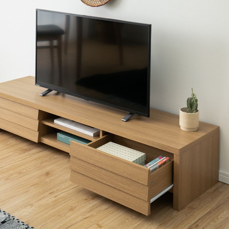 引き出し付きテレビボード W150×D40×H30cm azumaya｜【公式】CLAS