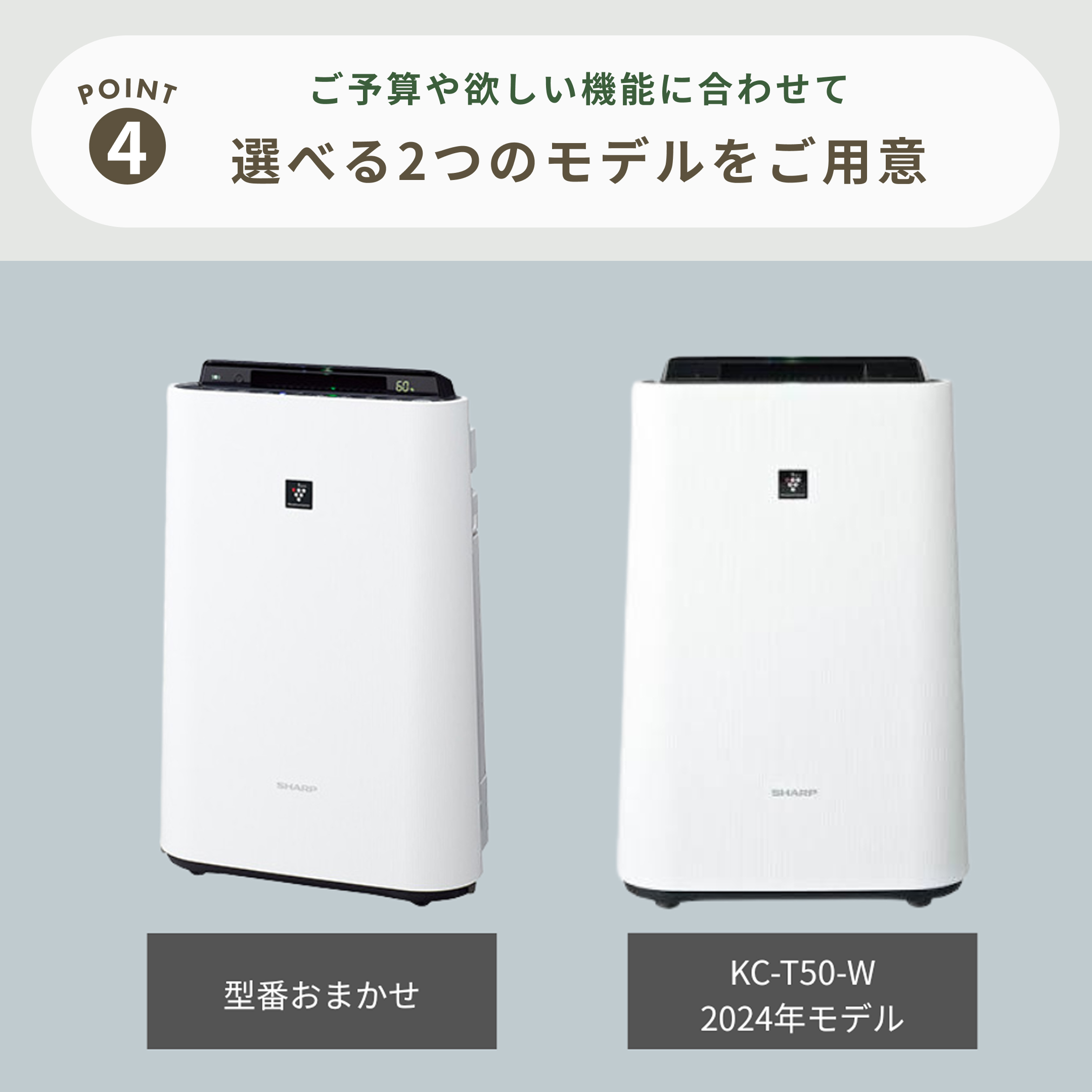 SHARP (シャープ) プラズマクラスター7000 加湿空気清浄機 KC-T50