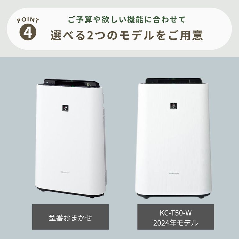 SHARP (シャープ) プラズマクラスター7000 加湿空気清浄機 KC-T50