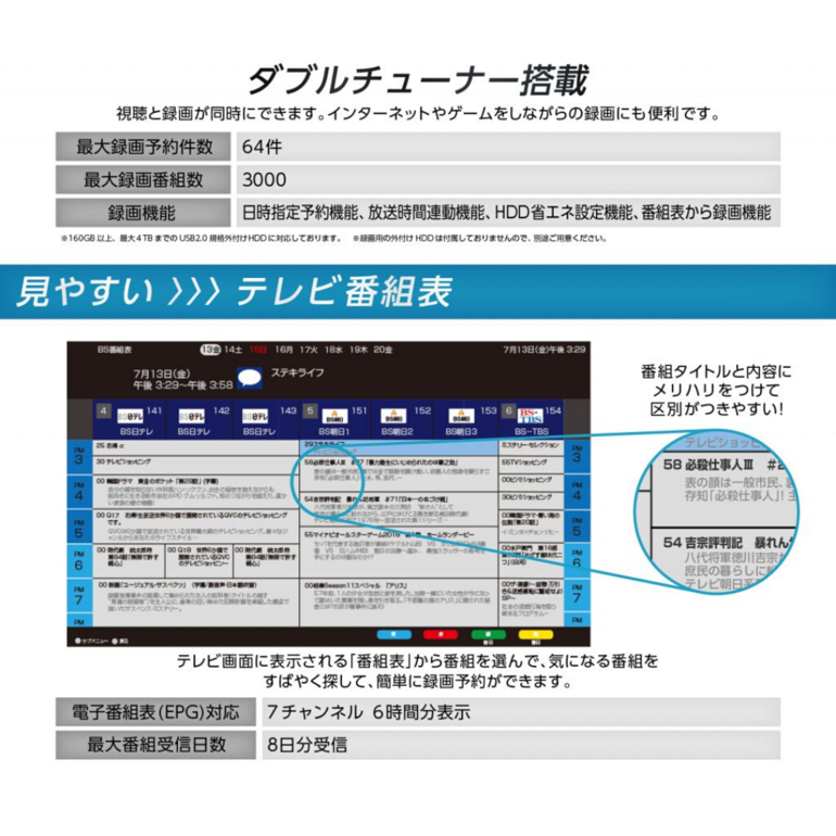 65V型 4K対応液晶テレビ 65V型 maxzen / マクスゼンのレンタル