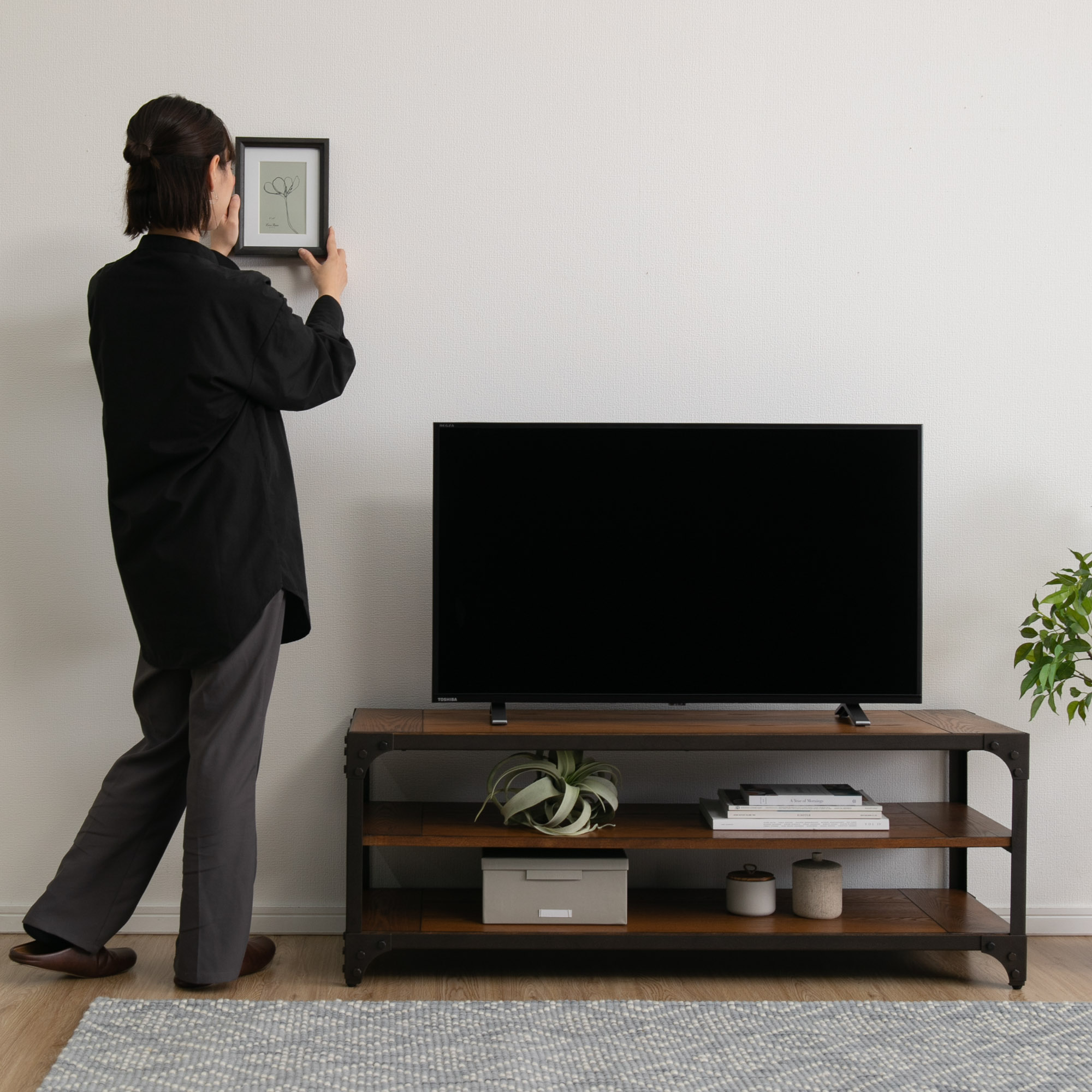 テレビとテレビ台の理想的なバランス