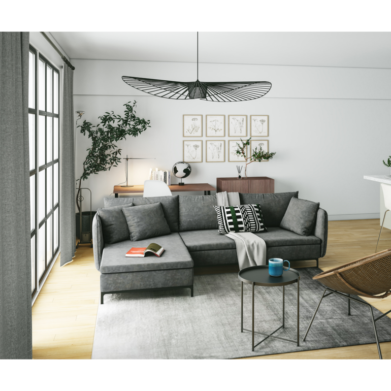 超特化！高級グレー ドレープカーテン 136cm/140cm×2 超特化！高級