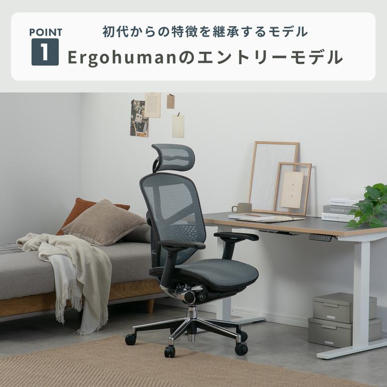 Ergohuman ENJOY チェア 1脚 Ergohuman / エルゴヒューマンのレンタル 