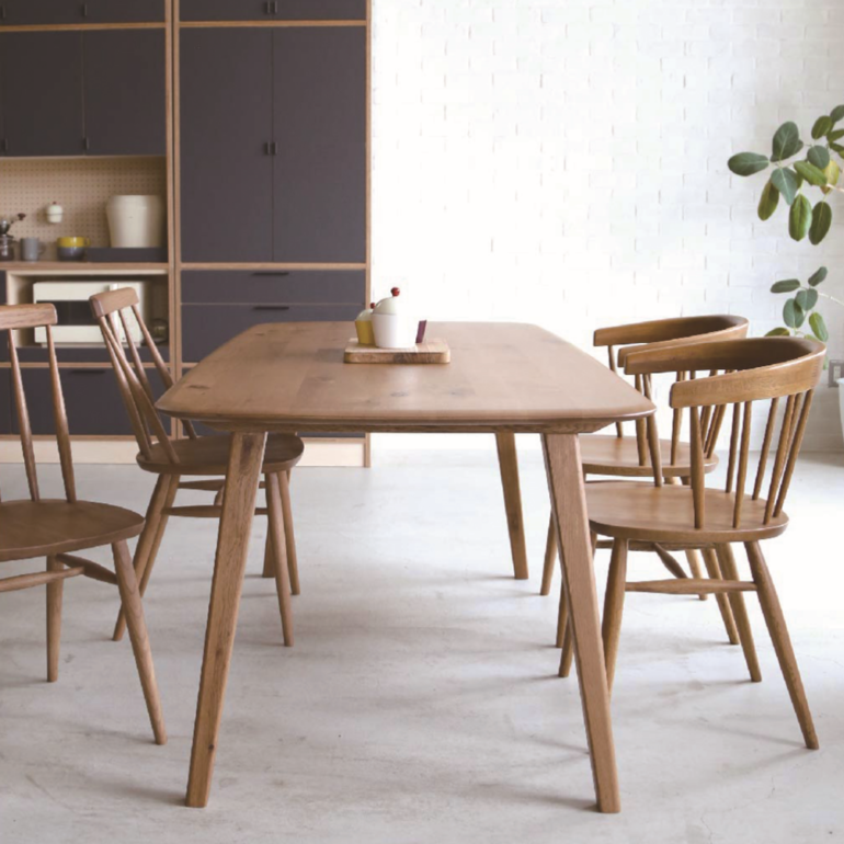 木曽桧　生節キッチンテーブル 木曽ひのきダイニングテーブル 受注生産 | iichi 日々の暮らしを