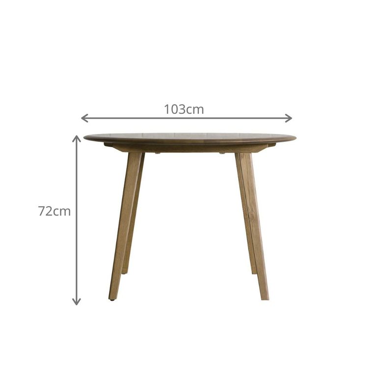 NOR デッケ ダイニングテーブル 直径103×高さ72cm sekikagu / 関家具の