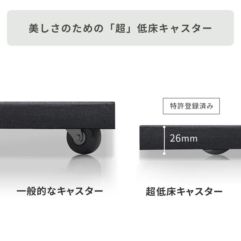 WALL テレビスタンド A2 LOW TYPE キャスター付きモデルのレンタル