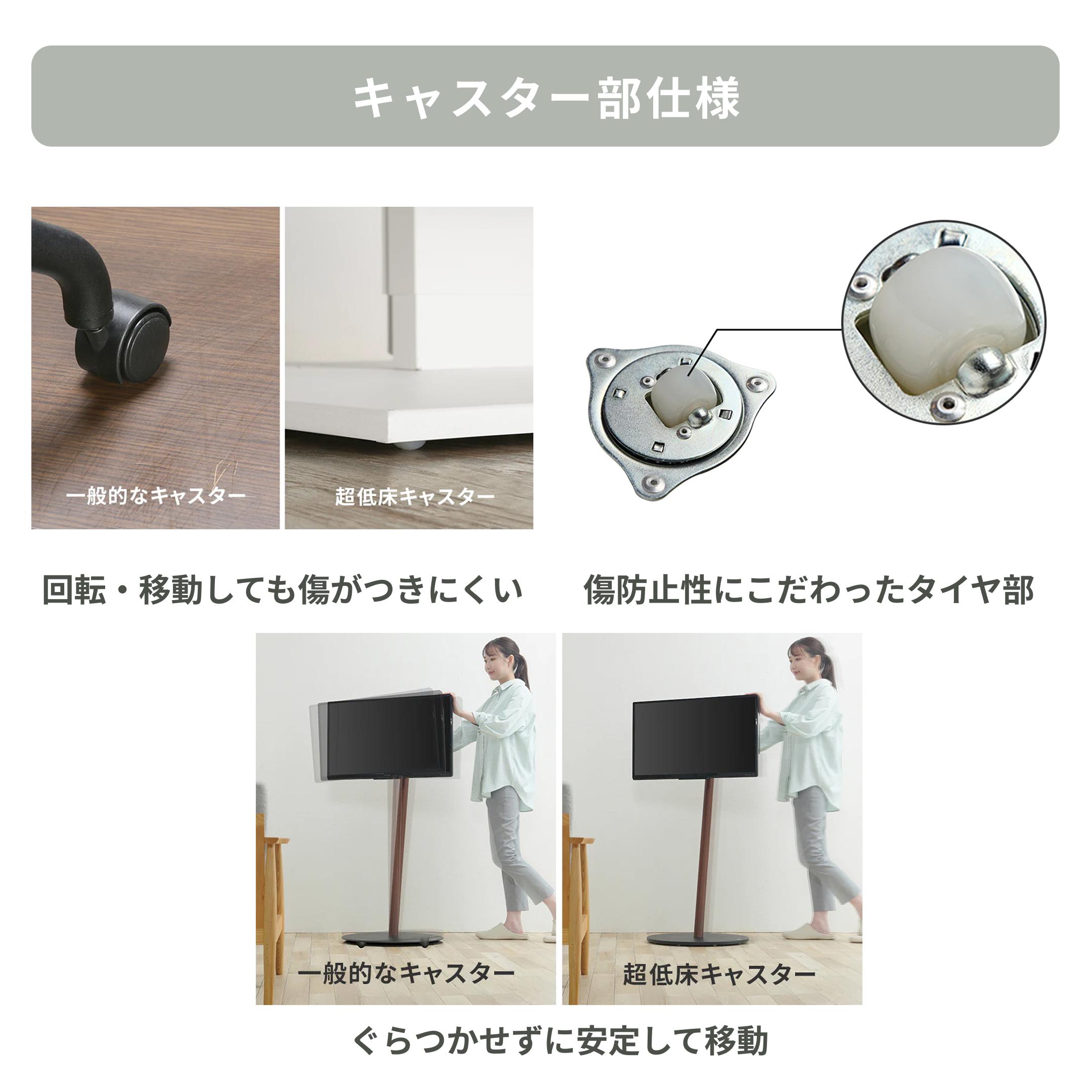 WALL テレビスタンド A2 LOW TYPE キャスター付きモデルのレンタル