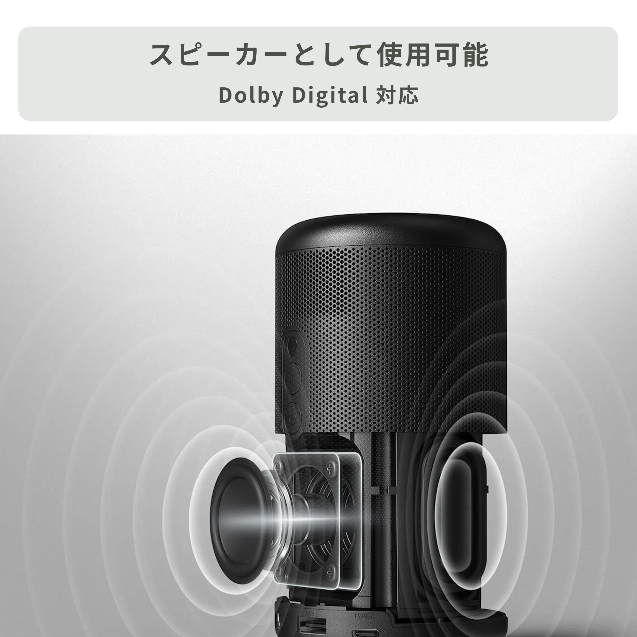 Nebula Capsule 2 モバイルプロジェクター 直径8×高さ15cm Anker