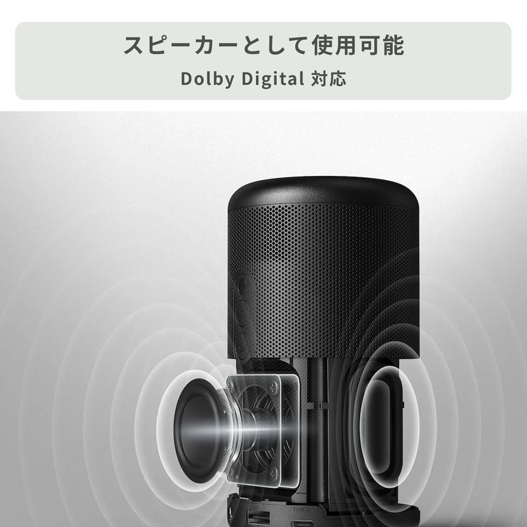 Nebula Capsule 2 モバイルプロジェクター 直径8×高さ15cm Anker