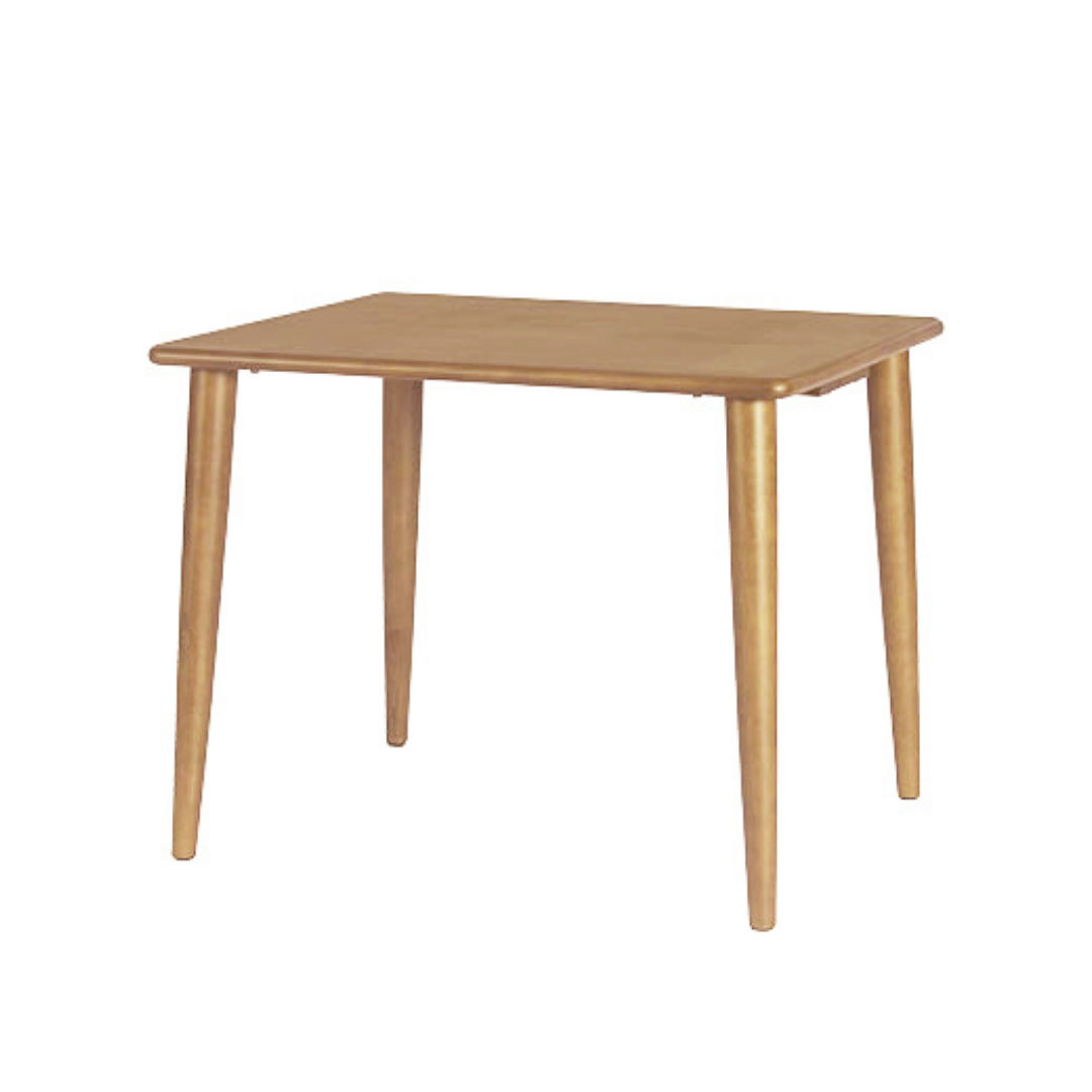 こたつテーブルのなかでもおしゃれなヒーター付き丸脚テーブル