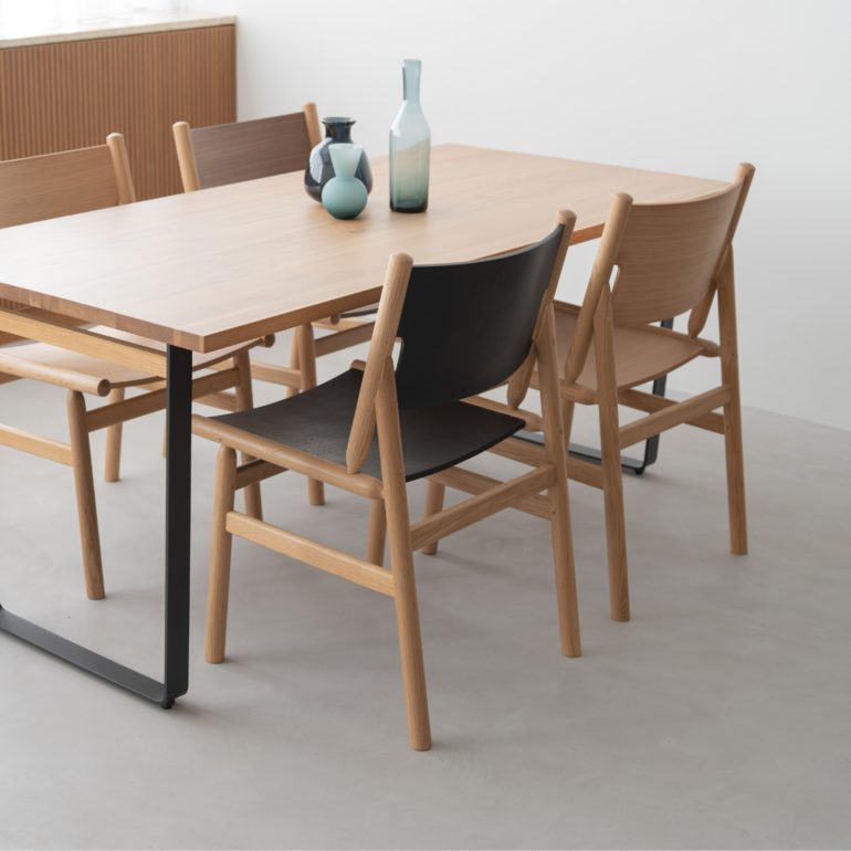 NOWHERE LIKE HOME フィーカ ダイニングチェア 幅47.5×奥行54.5×高さ